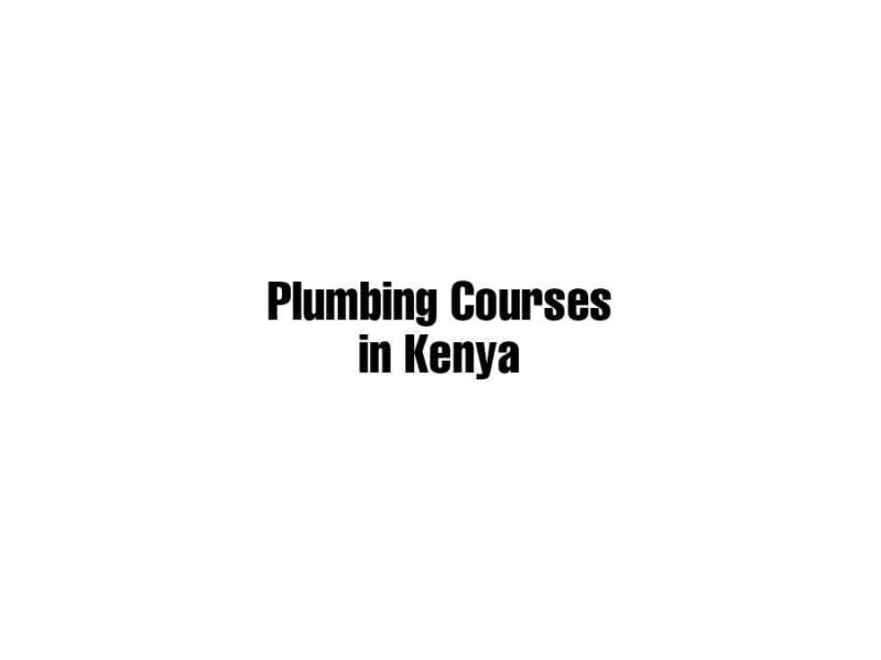 plumbing courses