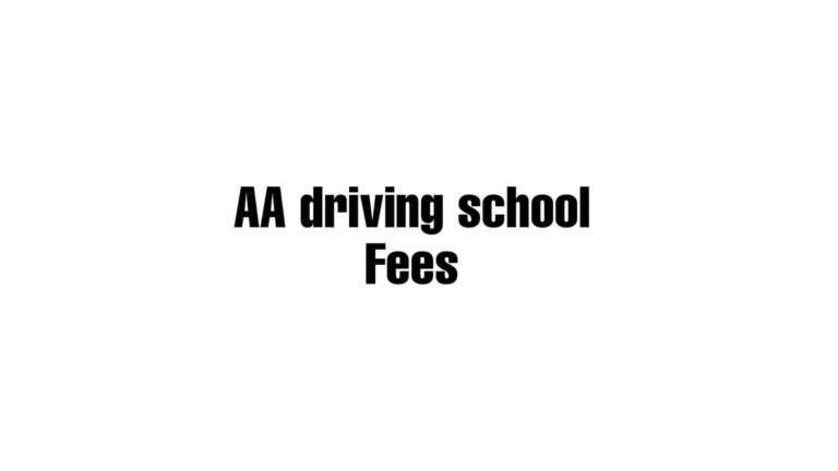 Aa Driving Rates Driving school fees in Kenya - TVET