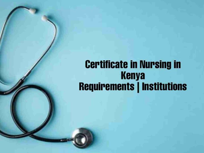 certificate in nursing in kenya