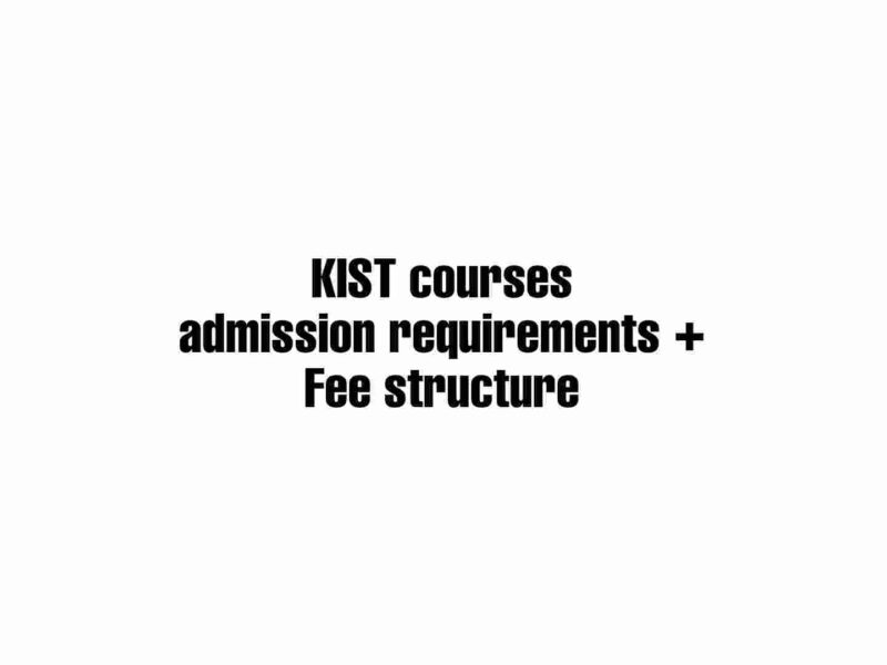KIST courses