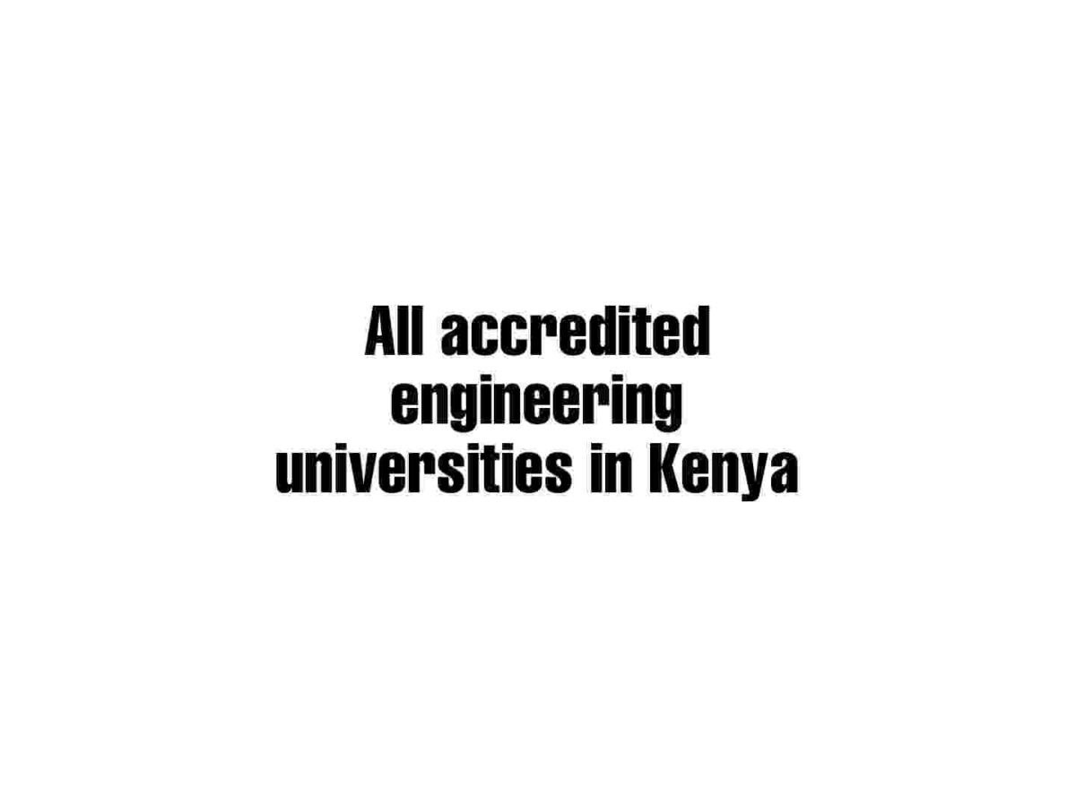 engineering universities in Kenya